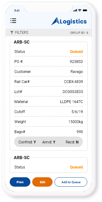 Inventory Management and Logistics App