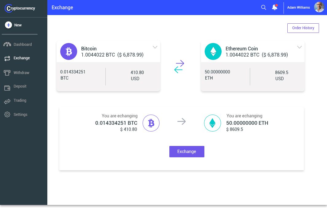 Crypto Currency Trading App