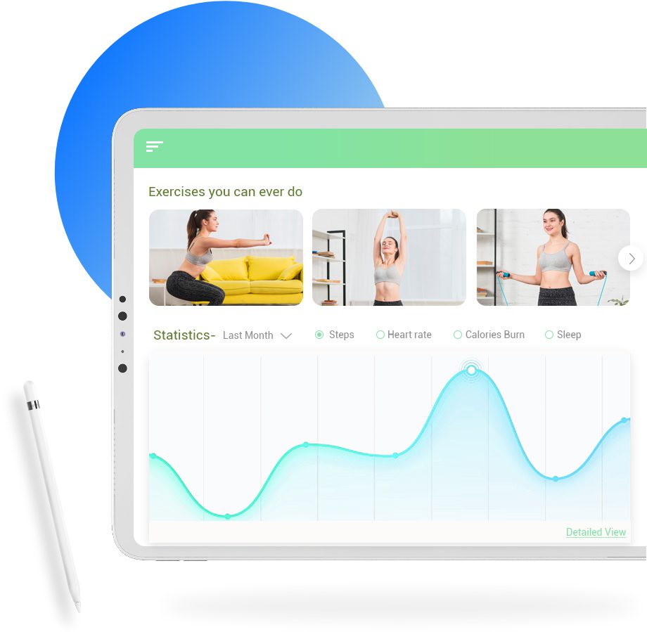 Health Fitness app Leveraging IoT