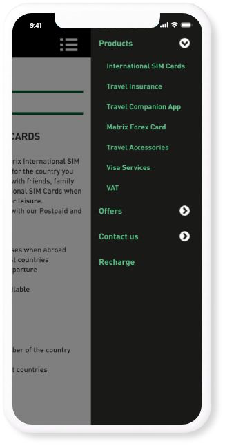 Matrix Cellular TAB