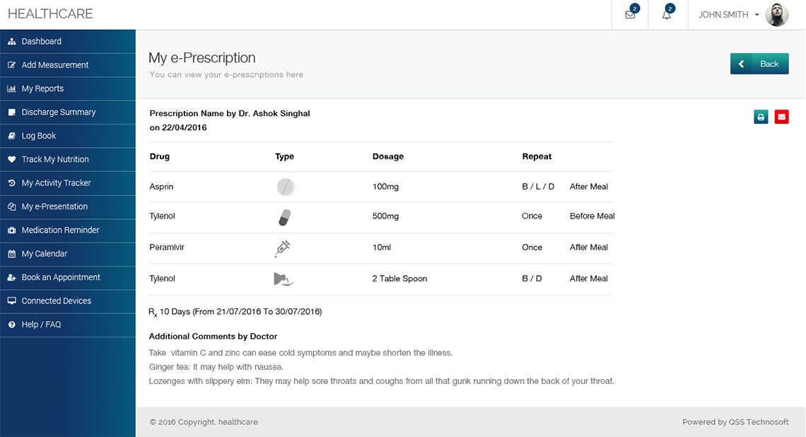 Mobile Healthcare App