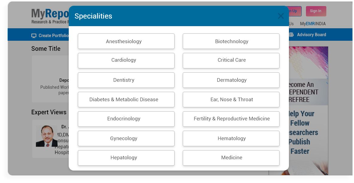 My Reposit Connects Clinicians, Researchers, Students