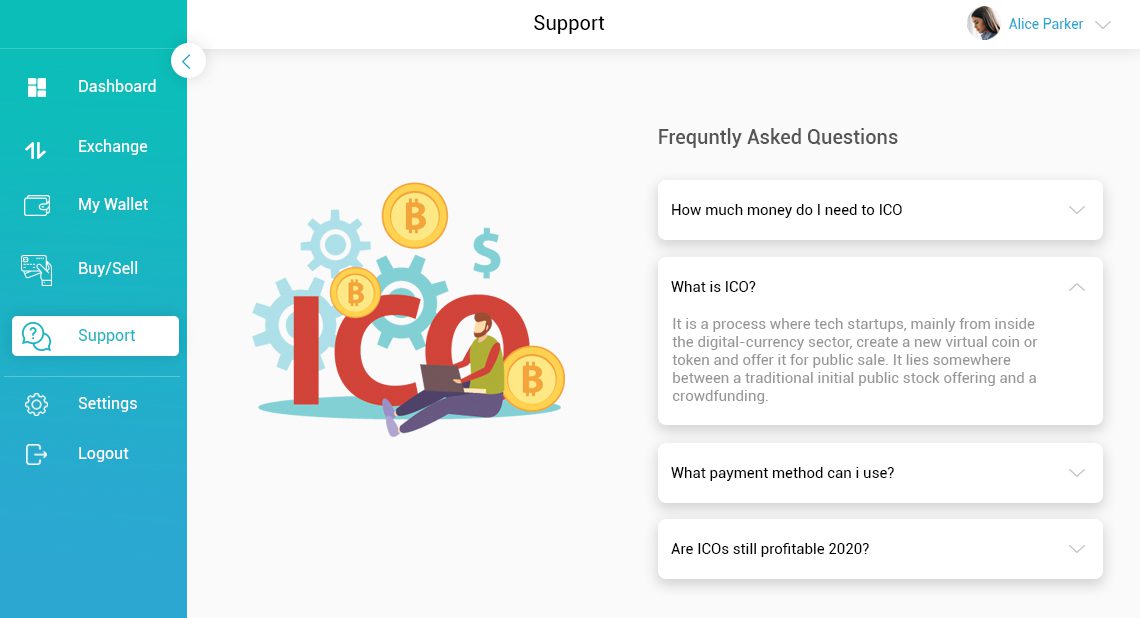 Online Coin Offering App