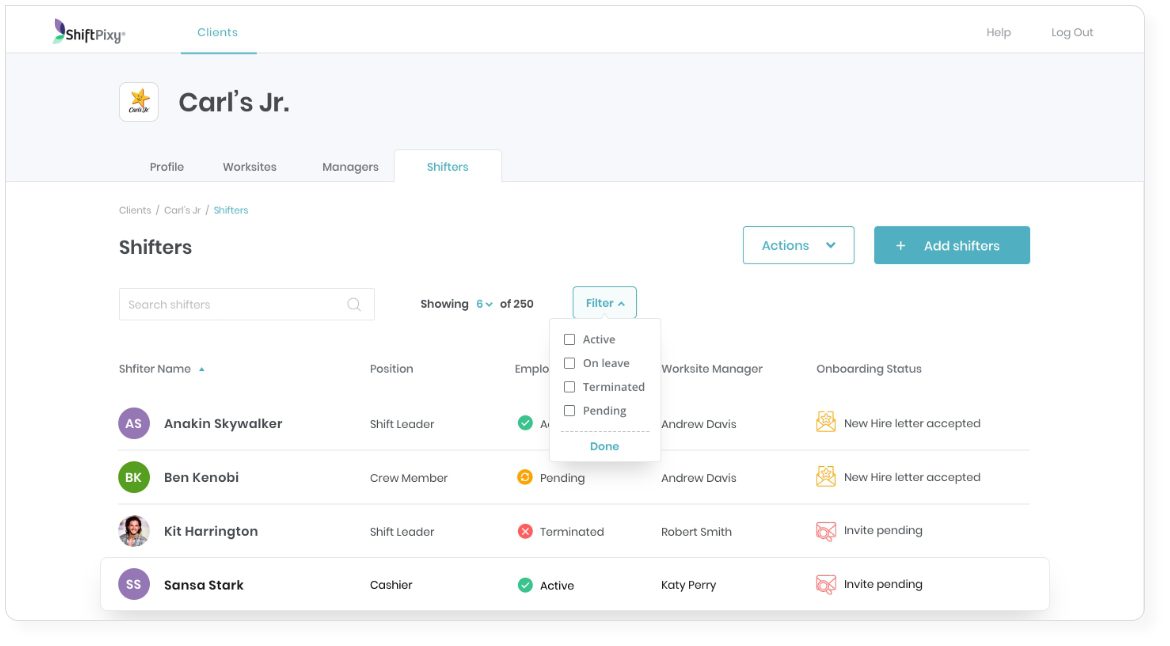 ShiftPixy App
