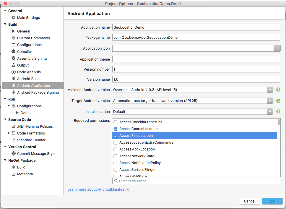 GeoLocator in Xamarin Stape3