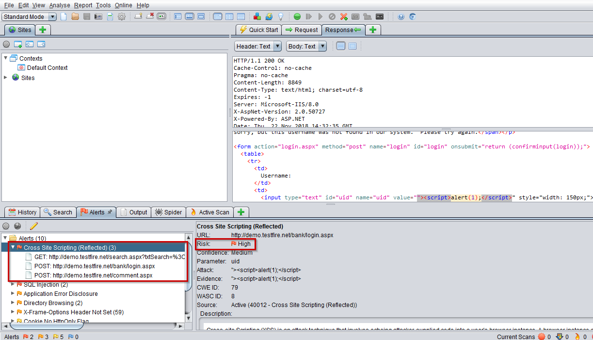Cross Site scripting