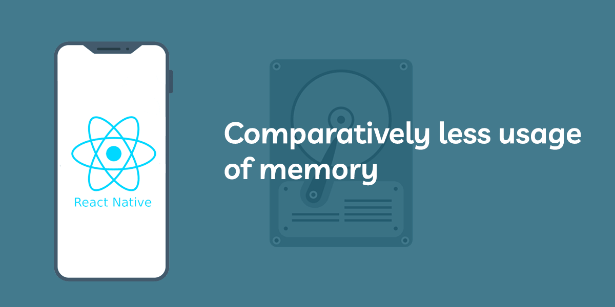 comparatively less usage of memory